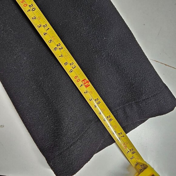 The Group Babaton Drawstring Elastic Waist Flannel Pants Straight Leg Black XXS - Picture 12 of 12